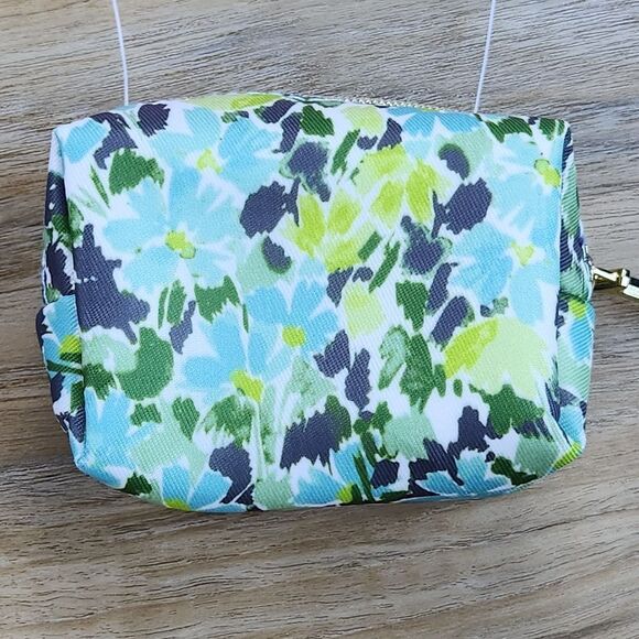 🩵NWT Isaac Mizrahi Watercolor Floral Compact Pill Organizer & Pouch - Picture 4 of 12